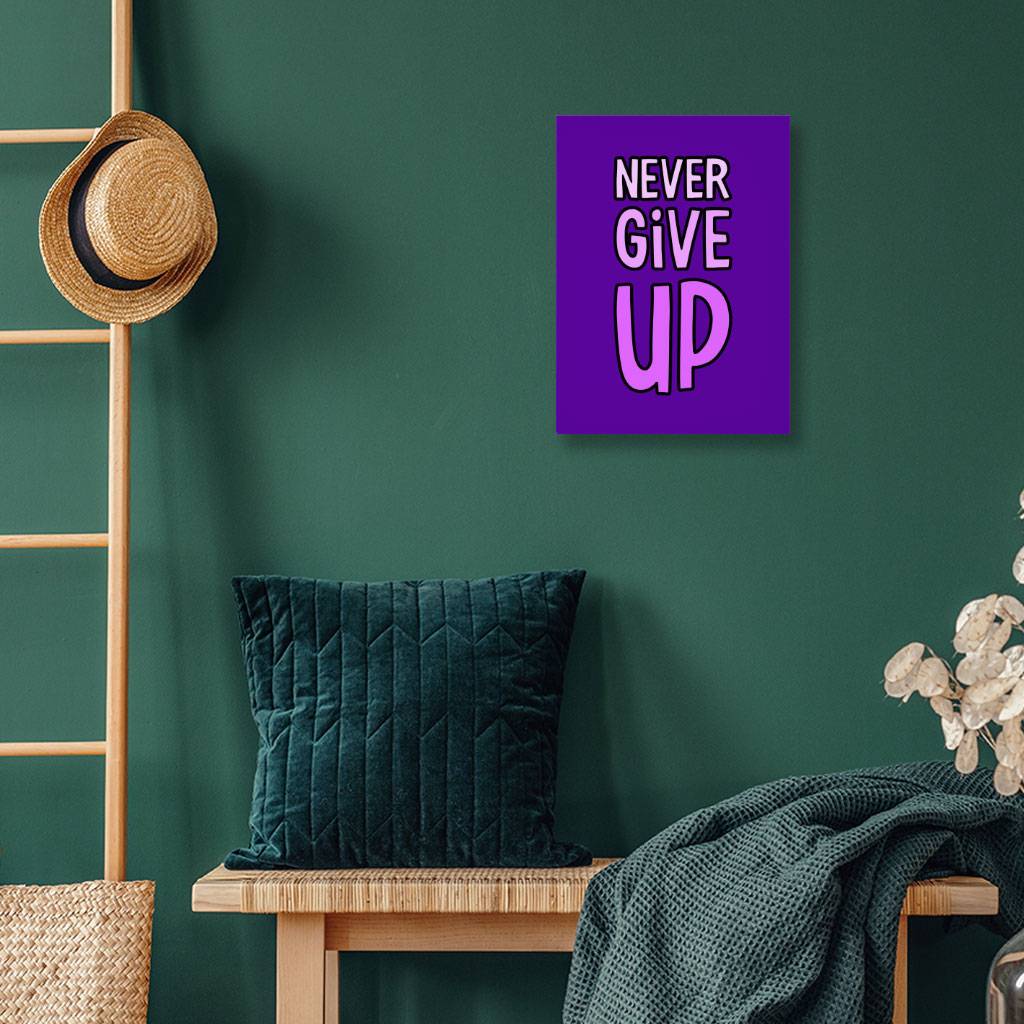 Never Give Up Wall Picture Home Decor Wall Decor Pictures 