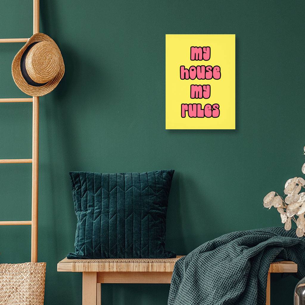 My House Rules Wall Picture Home Decor Wall Decor Pictures 
