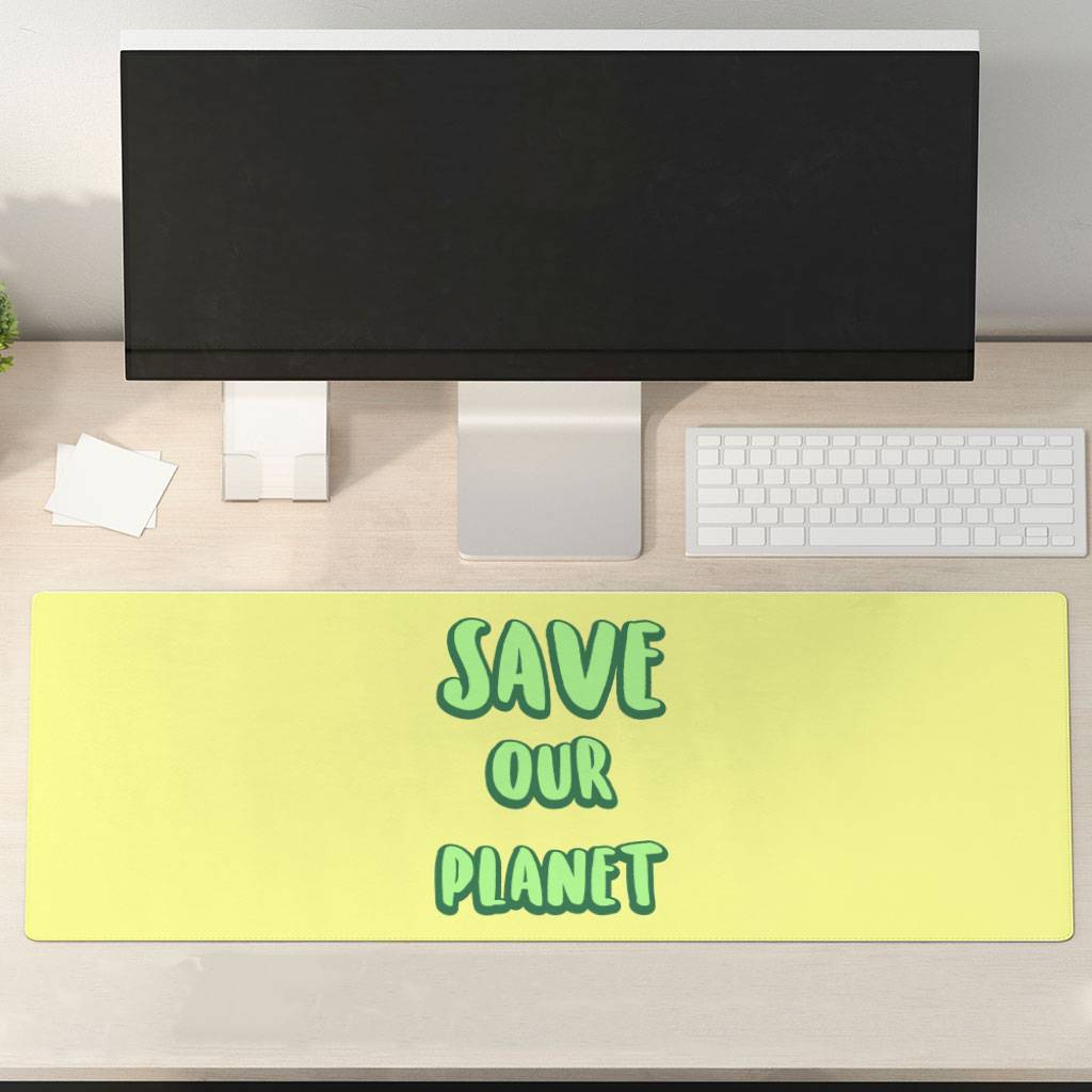 Save the Planet Desk Mat Desk Mats Home Decor 