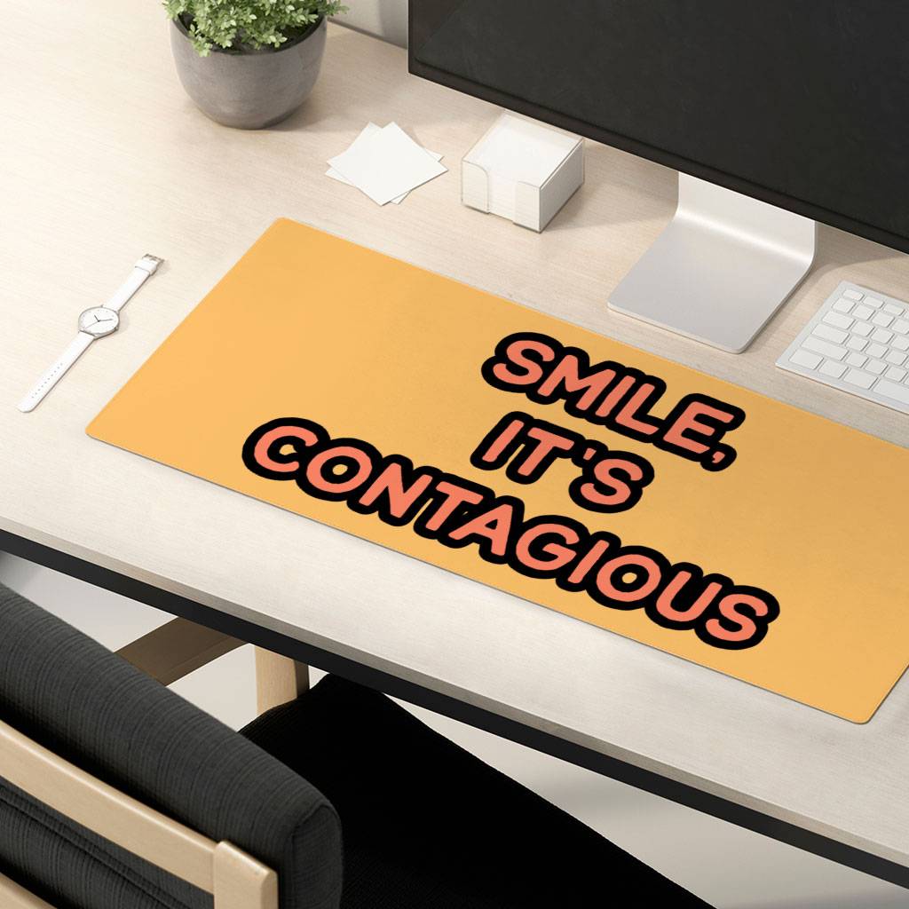 Smile Desk Mat - Funny Desk Pad Desk Mats Home Decor 