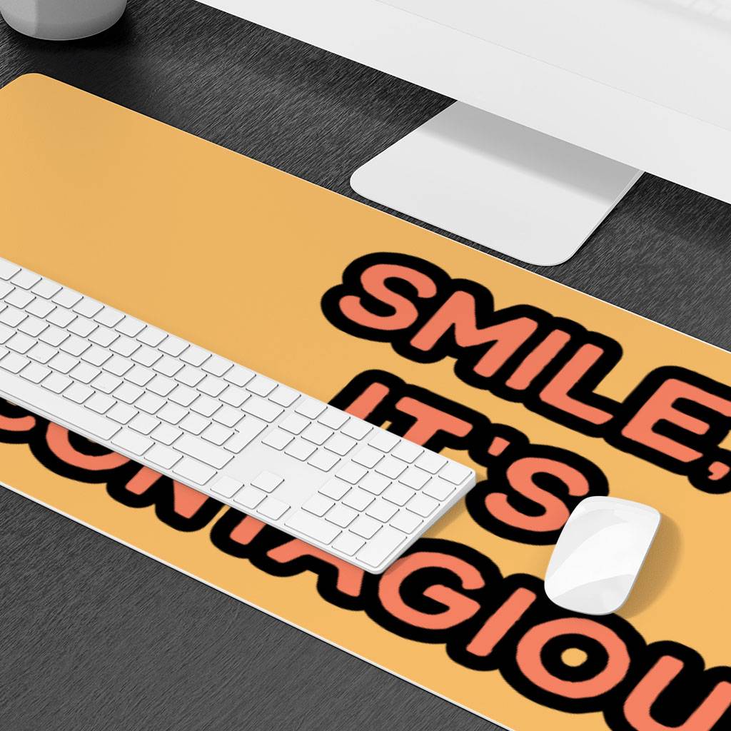 Smile Desk Mat - Funny Desk Pad Desk Mats Home Decor 
