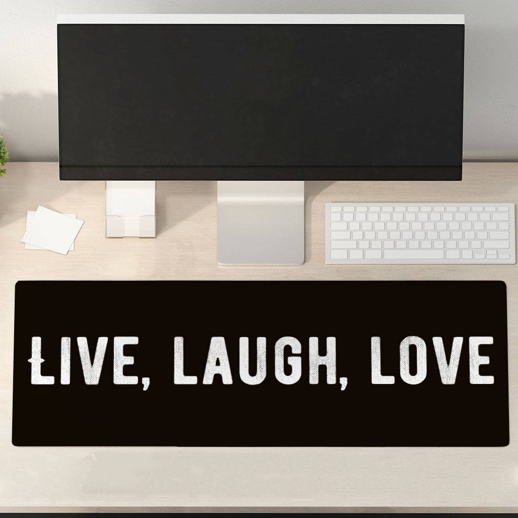 Live Laugh Love Desk Mat Desk Mats Home Decor 