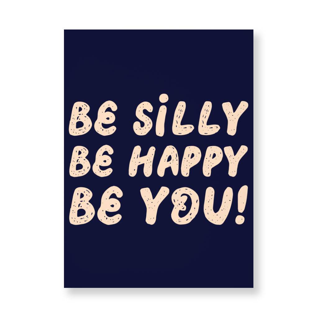 Be Happy Wall Picture - Be You Stretched Canvas - Cool Trendy Wall Art Home Wall Decor Pictures  