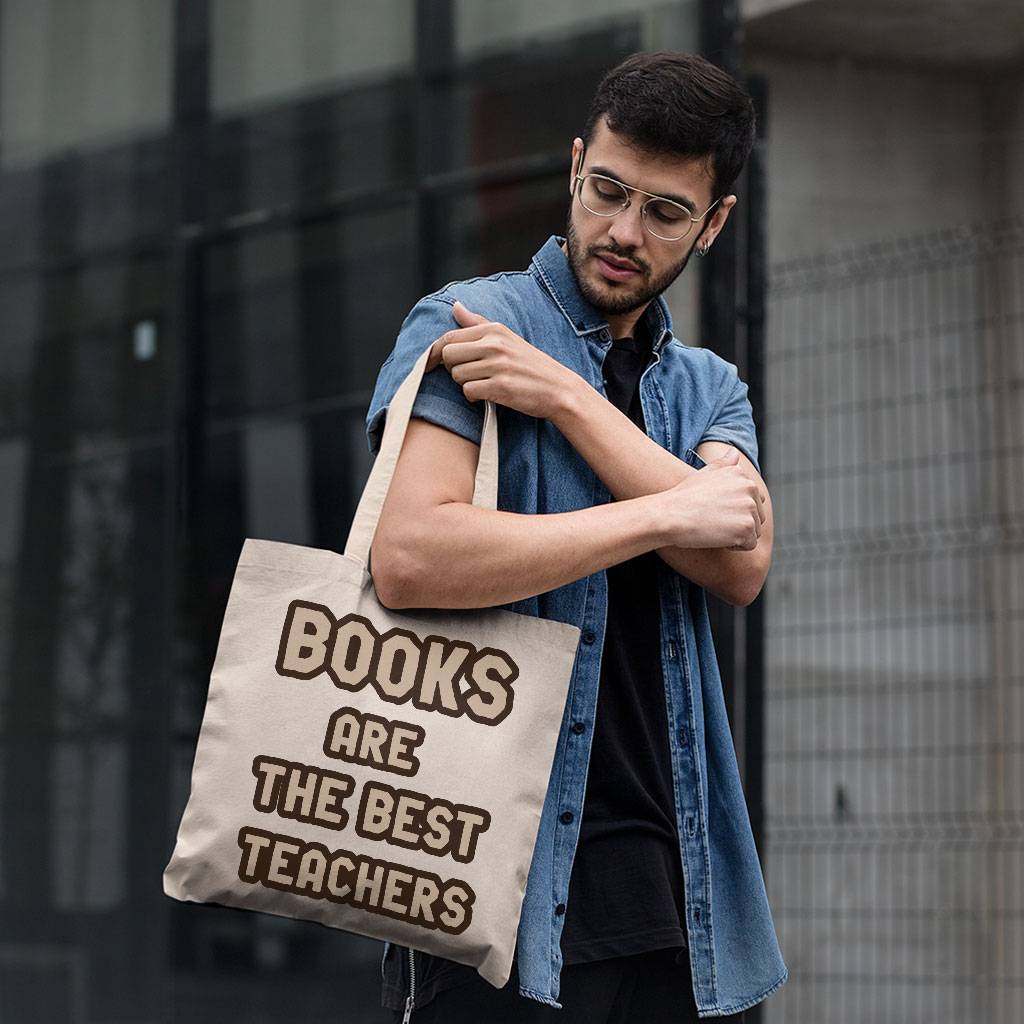Book Themed Small Tote Bag - Quotes Shopping Bag - Cool Print Tote Bag Tote Bags  