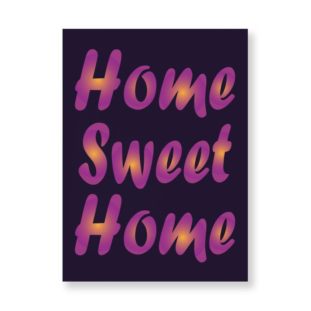 Home Sweet Home Wall Picture - Best Design Stretched Canvas - Printed Wall Art Home Wall Decor Pictures  