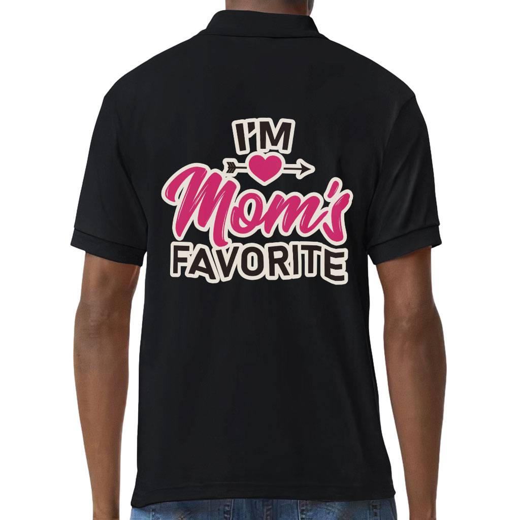 I'm Mom's Favorite Jersey Sport T-Shirt - Cute T-Shirt - Graphic Sport Tee Men's Clothing Shirts Color : Black|Navy|Sport Gray|White 