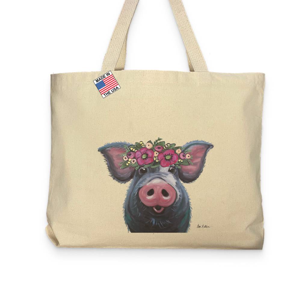 Pig Lover Pocket Tote Bag Accessories Tote Bags  