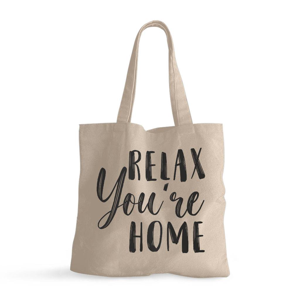 Relax Small Tote Bag - Best Design Shopping Bag - Printed Tote Bag Tote Bags  
