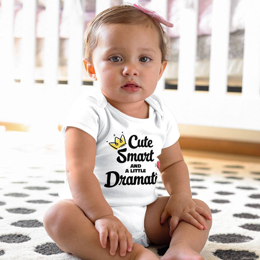 A Little Dramatic Baby Jersey Onesie - Funny Quote Baby Bodysuit - Trendy Baby One-Piece Baby Kids & Babies Color : Heather Dust|White|Yellow 