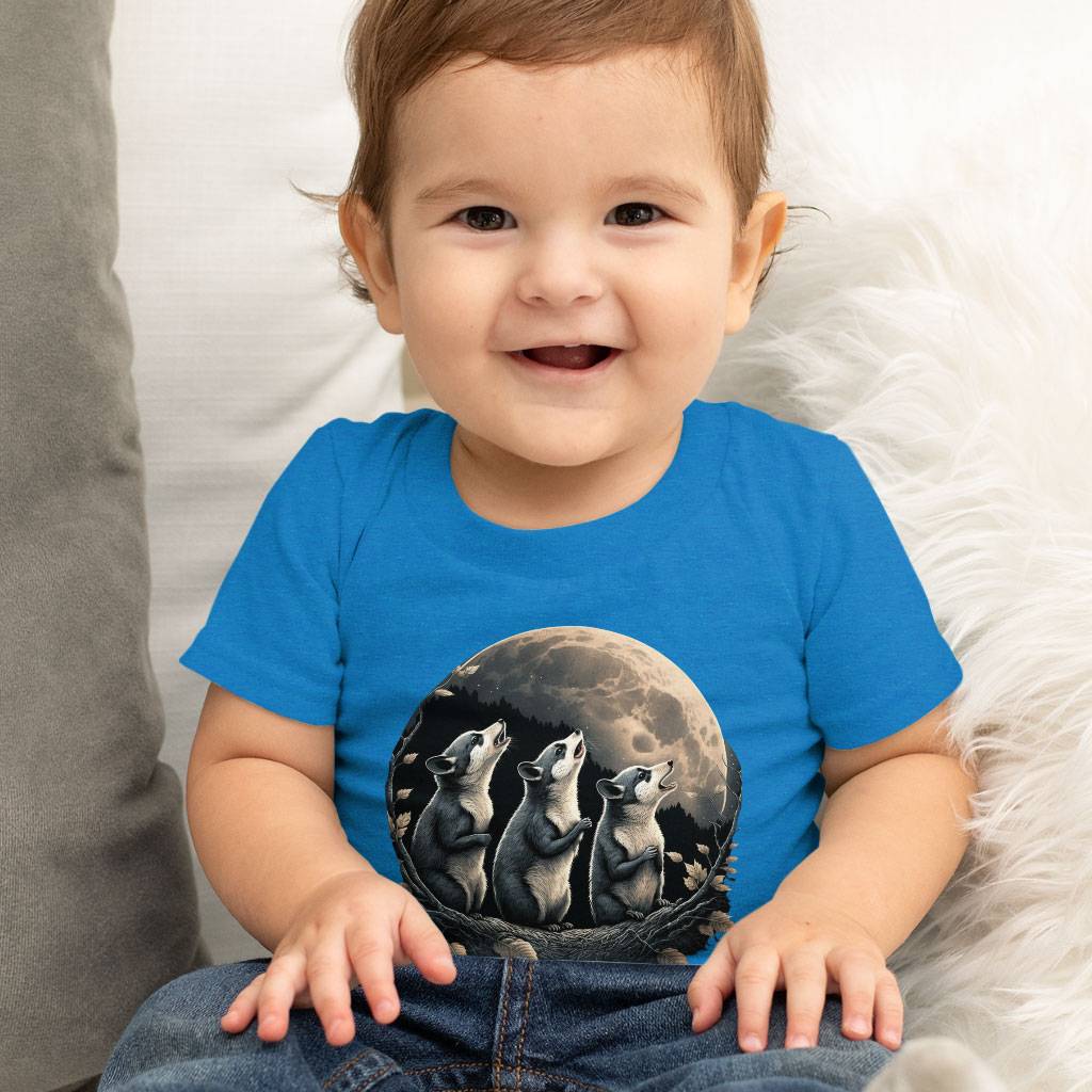 Animal Print Baby Jersey T-Shirt Baby Kids & Babies Color : Athletic Heather|Heather Columbia Blue|White 