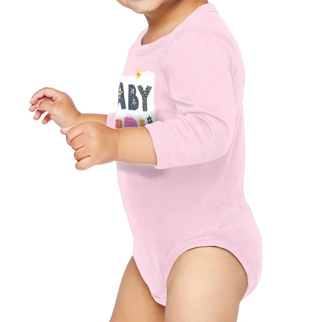 Baby Girl Baby Long Sleeve Onesie - Cute Baby Long Sleeve Bodysuit - Graphic Baby One-Piece Baby Kids & Babies Color : Mauve|Natural|Pink|White 