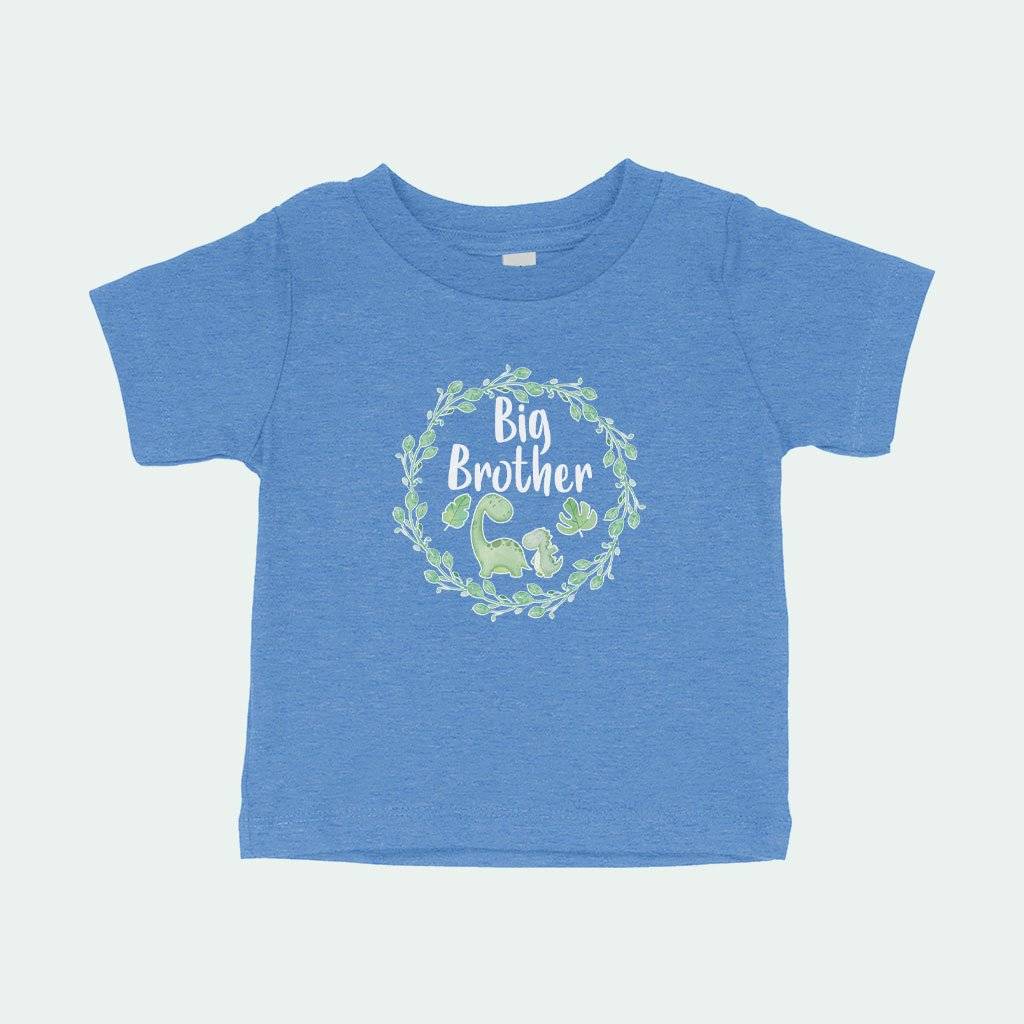 Big Brother Dinosaur Baby T-Shirt Baby Kids & Babies Color : Navy|Heather Columbia Blue|Pink 