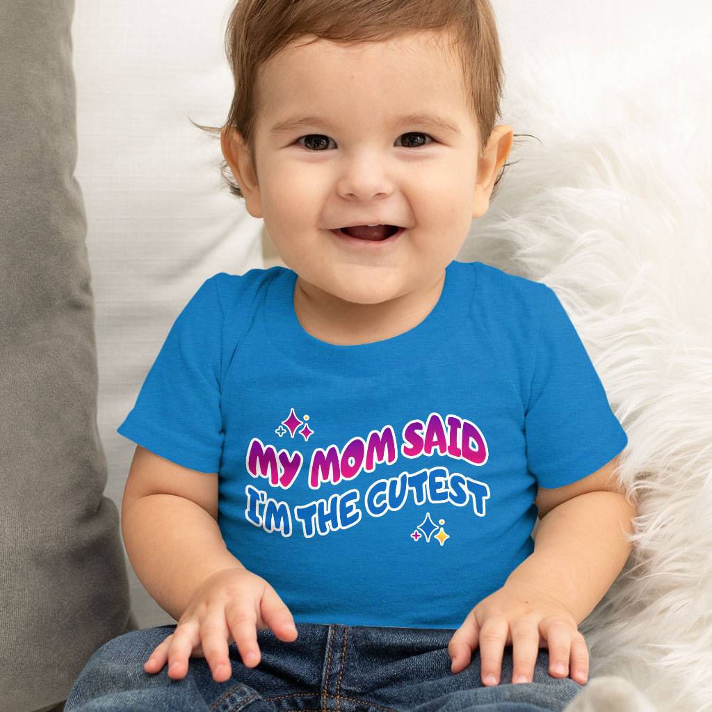 Cute Design Baby Jersey T-Shirt - Kawaii Baby T-Shirt - Printed T-Shirt for Babies Baby Kids & Babies Color : Athletic Heather|Heather Columbia Blue|White 