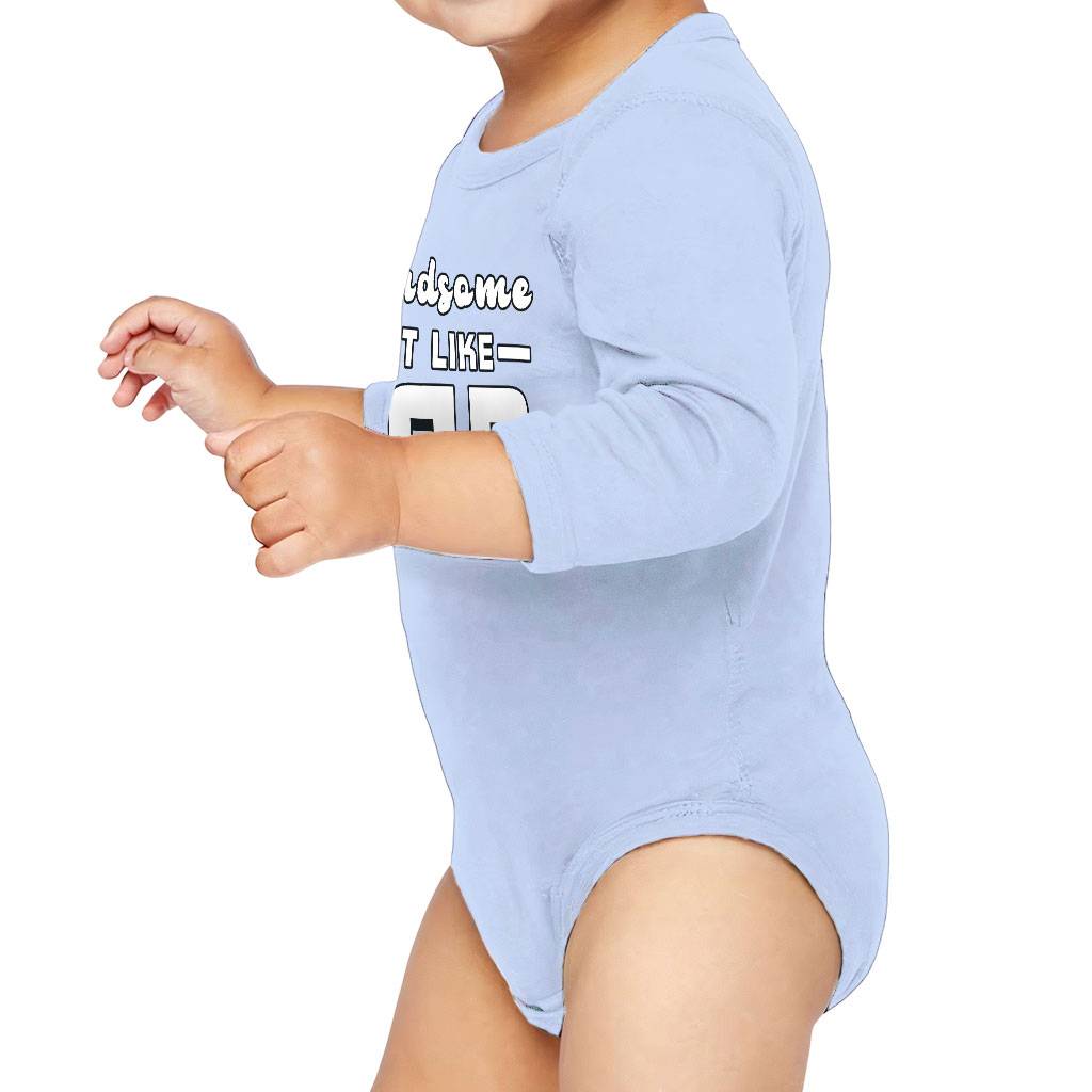 Cute Quote Baby Long Sleeve Onesie - Funny Baby Long Sleeve Bodysuit - Printed Baby One-Piece Baby Kids & Babies Color : Black|Heather|Light Blue|White 