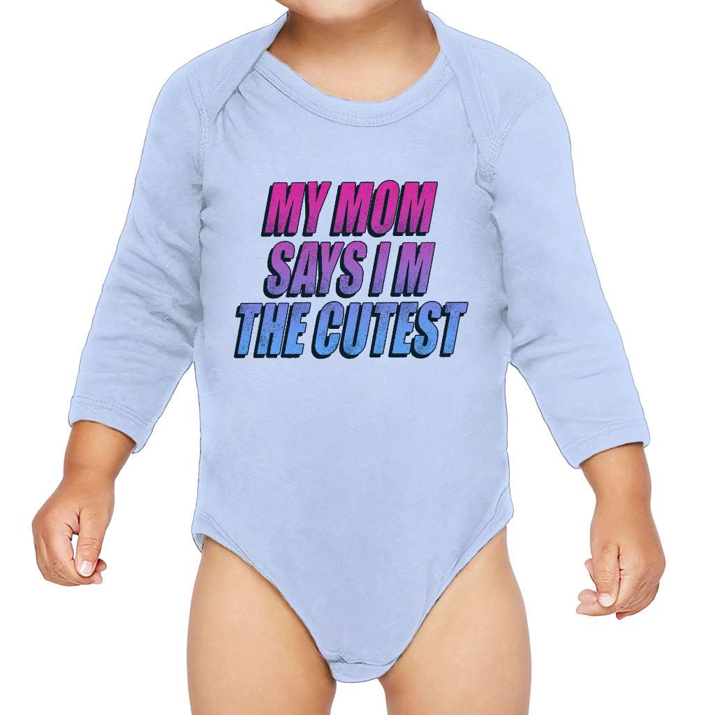 Cute Quote Baby Long Sleeve Onesie - Graphic Baby Long Sleeve Bodysuit - Best Design Baby One-Piece Baby Kids & Babies Color : Black|Heather|Light Blue|White 