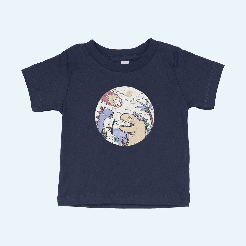 Dino Baby T-Shirt Baby Kids & Babies Color : Athletic Heather|Pink|Navy 