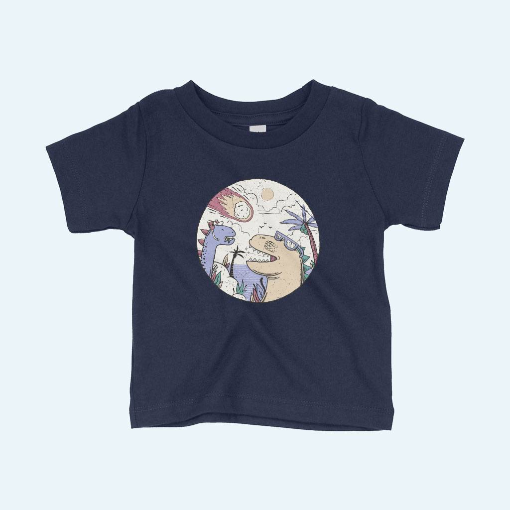 Dino Baby T-Shirt Baby Kids & Babies Color : Athletic Heather|Pink|Navy 