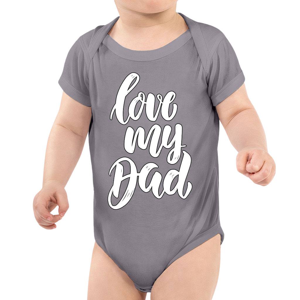 I Love My Dad Baby Jersey Onesie - Cute Baby Bodysuit - Quotes Baby One-Piece Baby Kids & Babies Color : Black|Storm|True Royal|White 