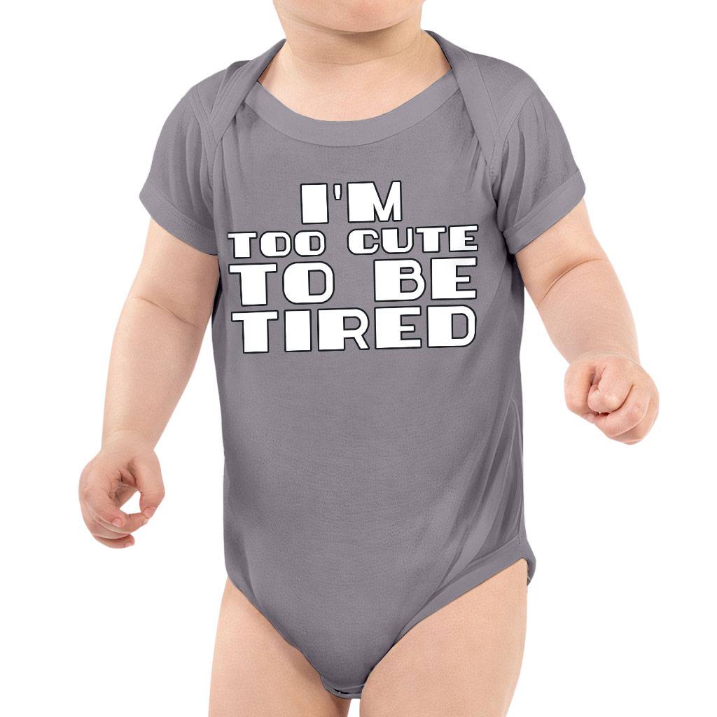 Too Cute Baby Jersey Onesie - Themed Baby Bodysuit - Cool Baby One-Piece Baby Kids & Babies Color : Black|Storm|True Royal|White 