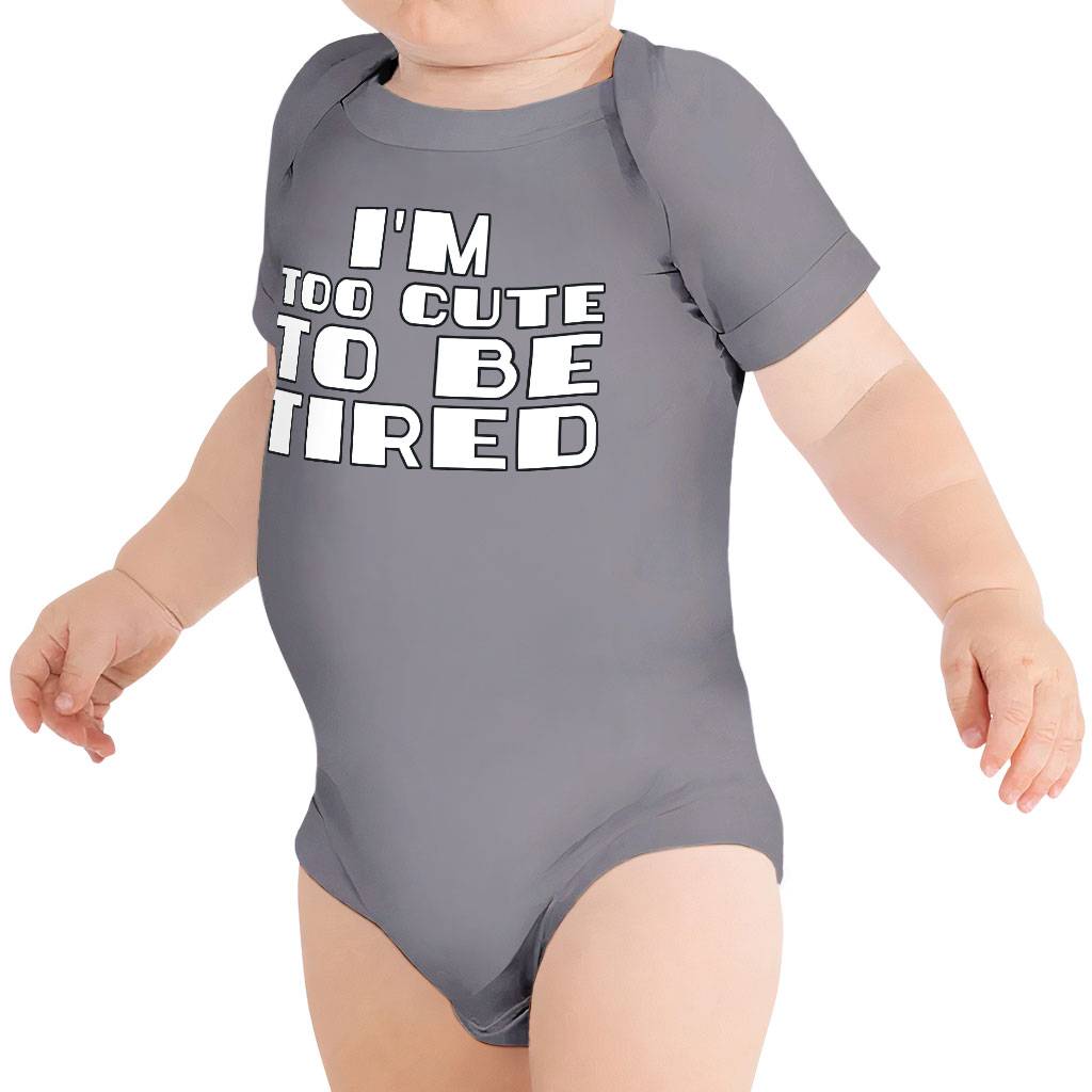 Too Cute Baby Jersey Onesie - Themed Baby Bodysuit - Cool Baby One-Piece Baby Kids & Babies Color : Black|Storm|True Royal|White 